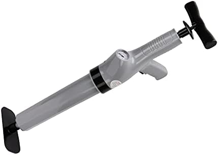 9-in Pressure Plunger Kit Effortless Blockage Removal Gray