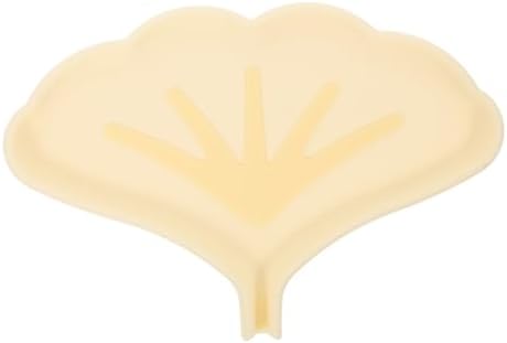 Amosfun Ginkgo Leaf Silicone Soap Dish