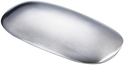Amosfun Stainless Steel Odor Eliminating Soap Bar with Holder for Kitchen