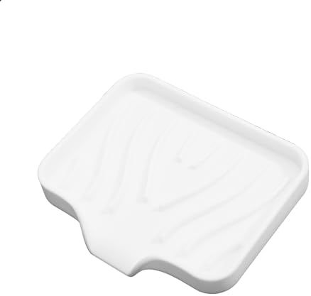 Durable Silicone Soap Dish with Self-Draining Design