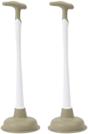 Powerjet Toilet Plunger Crutch Handle 2-Pack Set 1