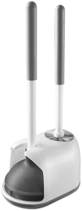 Eyliden Toilet Plunger and Brush Set with Holder
