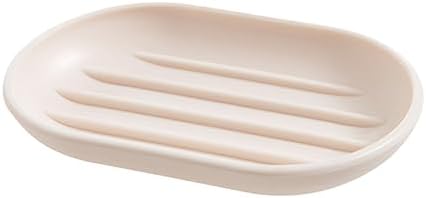 MAGICLULU Practical Oval Soap Dish Beige Plastic