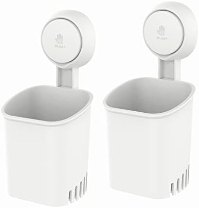 LEVERLOC Suction Toothbrush Holder 2 Pack 1