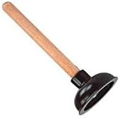 Mintcraft 4in Drain Black Toilet Plunger