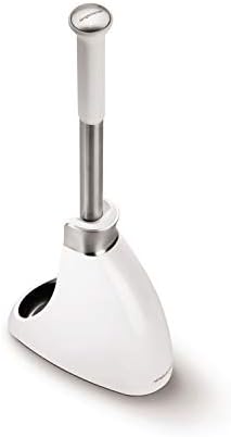 Simplehuman Toilet Brush with Caddy Stainless Steel White