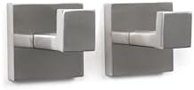 5-Piece Bathroom Accessory Set Brushed Silver