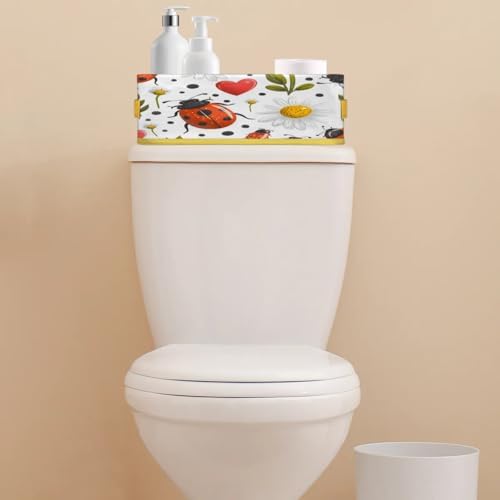 Cute Ladybugs Toilet Paper Basket with Handles
