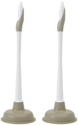 Powerjet Toilet Plunger 2-Pack with Ergonomic Handle