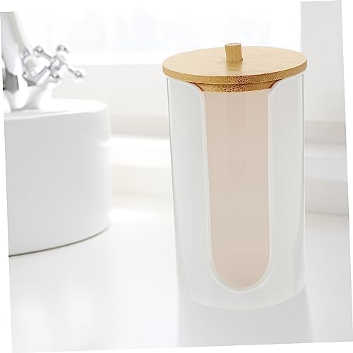 Zerodeko White Cup Holder Bathroom Dispenser