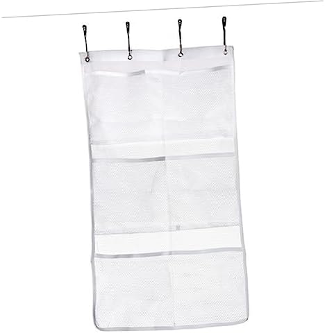 PRETYZOOM 6-Pocket Shower Organizer Hanging Bag Mesh