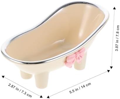 Hoement Bathtub Shaped Soap Holder Lightweight Durable Decorative Soap Dish