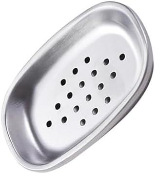 Modern Double Layer Stainless Steel Soap Dish for Bath and Kitchen Use