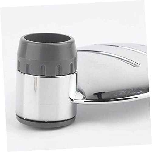 Pamingono 2pcs Silver Soap Holder Tray with Hollow Drain Design