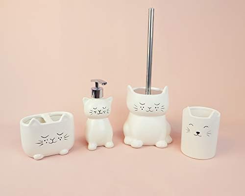 Isaac Jacobs Cat Cup Holder - 2 Section Organizer