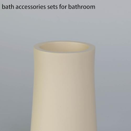 Bathovati Beige 5-Piece Bathroom Accessory Set