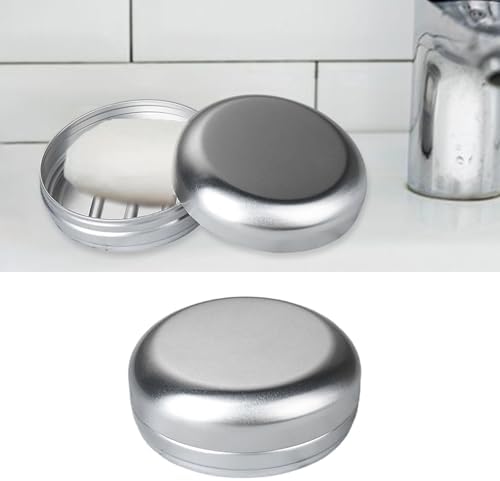 Pack of 2 Aluminium Waterproof Soap Dish for Home and Travel