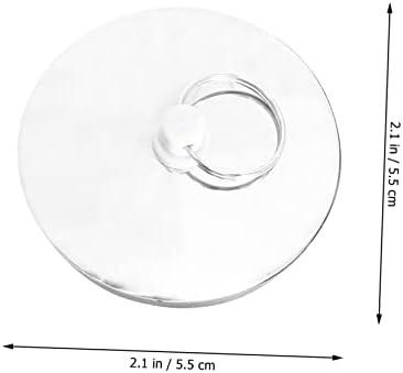 HOMSFOU 3 Pack Bathtub Drain Plug with Large Cover Area