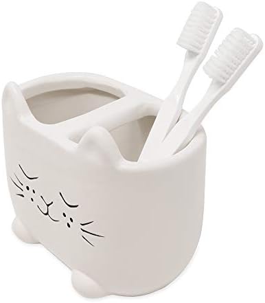 Isaac Jacobs Cat Cup Holder - 2 Section Organizer