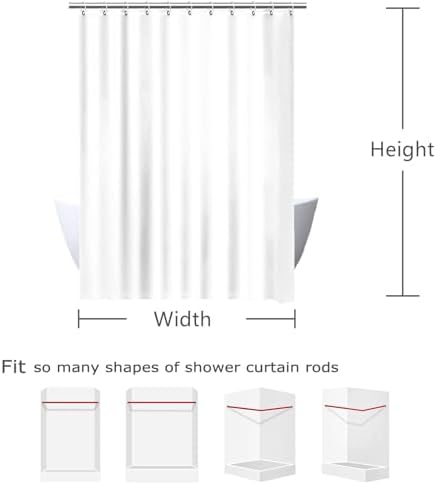 GIXKOXE Wolf Shower Curtain with Desert Sunset Design