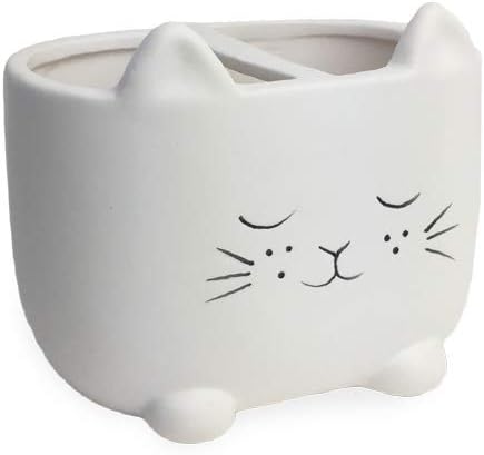 Isaac Jacobs Cat Cup Holder - 2 Section Organizer