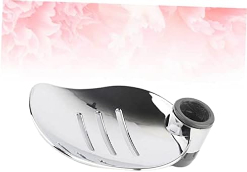 Ciieeo 2pcs Silver Soap Dish Practical Storage Rack 1