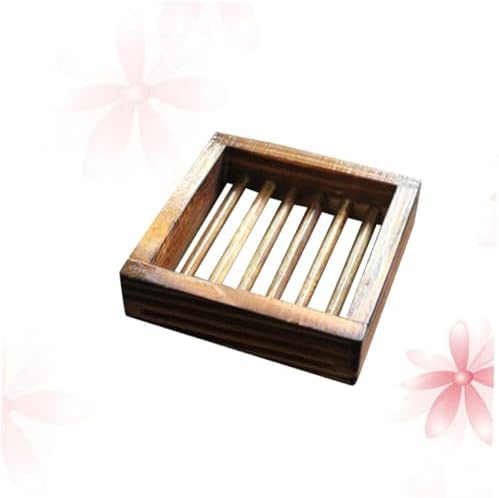 Cabilock Wood Soap Tray with Hollow Design
