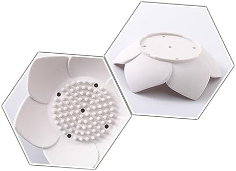 MAGICLULU Silicone Flower Soap Dish Drain Holder