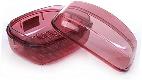 CONGARTENO Plastic Soap Dish with Lid for Bathroom and Travel
