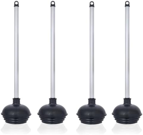 NEIKO 4 Pack Toilet Plungers with Patented All-Angle Design