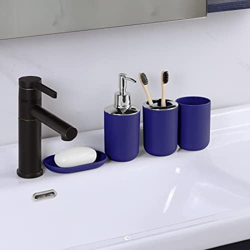 IMAVO 9-Piece Blue Bathroom Accessory Set