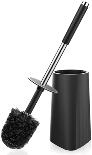SetSail Compact Toilet Brush with Stainless Steel Handle and Drip-Proof Holder 1