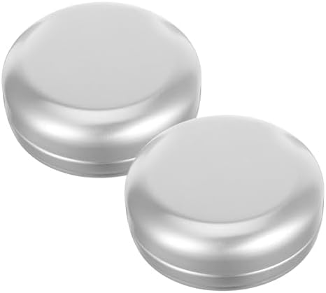 Cabilock 2pcs Portable Round Aluminum Soap Dish Leakproof Travel Holder 1