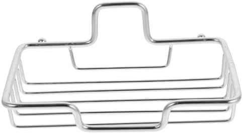 RORPOIR Wall Mounted Soap Holder No Drilling Stainless Steel Drainable Dish