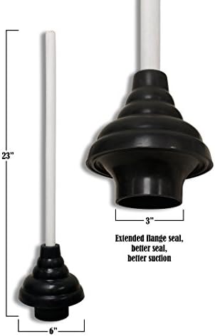 Plumb Pak PP845-7 Double Thrust Plunger WhiteBlack