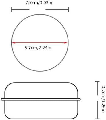 Pack of 2 Waterproof Aluminum Soap Dish with Drip Rack