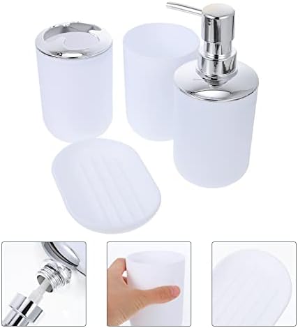 FOMIYES 1 Set White Bathroom Accessories Kit