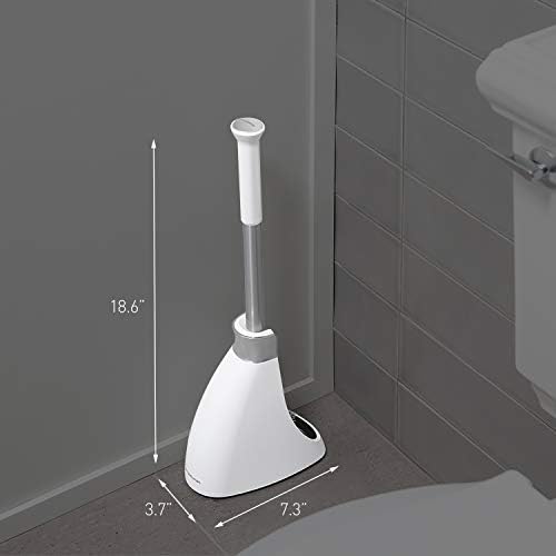 Simplehuman Toilet Brush with Caddy Stainless Steel White