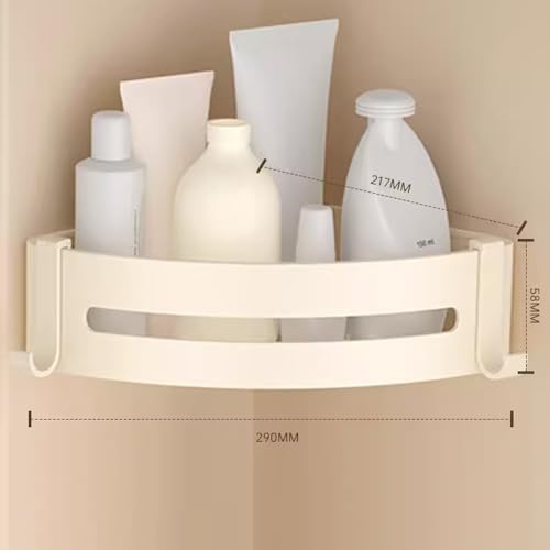 BAHELS Space Aluminum Bathroom Shelf 1 Layer Corner Shower Caddy