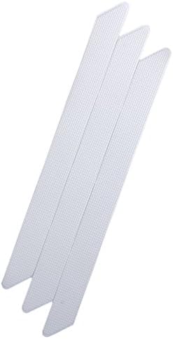 LDR Industries Non-Slip Safety Bath Tub Treads White Pack of 18