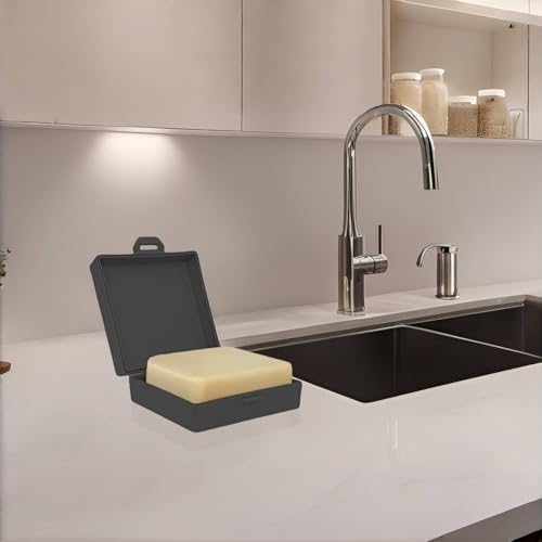 Elimeta Square Soap Dish Holder for Travel