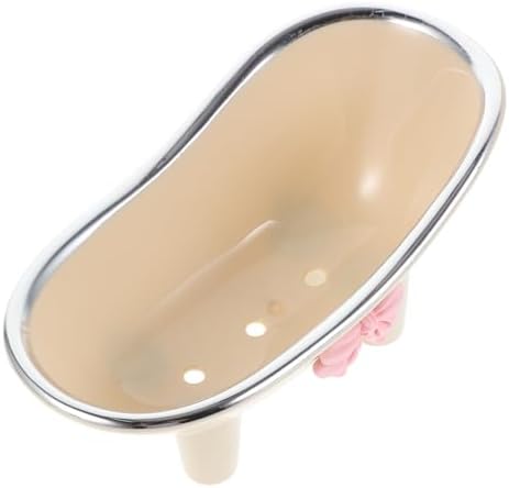 Hoement Bathtub Shaped Soap Holder Lightweight Durable Decorative Soap Dish