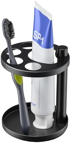 Stainless Steel Ventilated Toothbrush Holder Stand for Bathroom