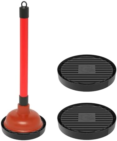 2Pcs Plunger Tray - Durable Black Plunger Holder