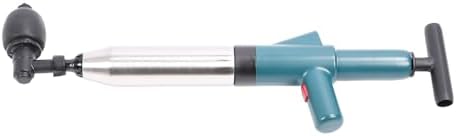 Toilet Plunger with High Pressure Drain Unblocker in Green