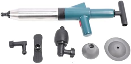 Air Pressure Toilet Plunger with Comfortable Grip and Adapter