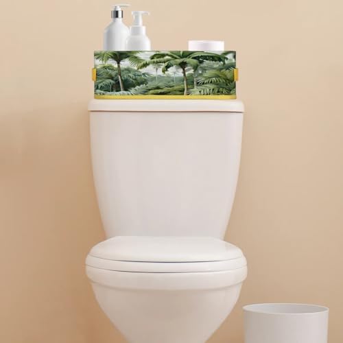 Snatocys Palm Trees Toilet Paper Basket with Handles 1