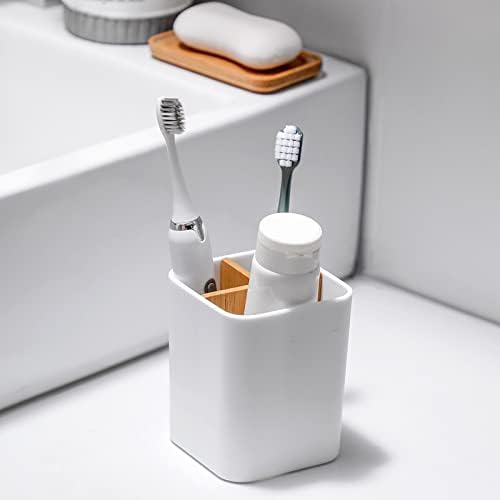 Heagoale 3 Slots Toothbrush and Toothpaste Holder