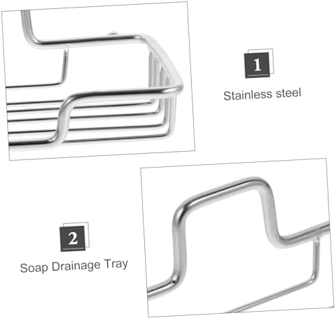 PRETYZOOM Wall-Mounted Soap Dish with Suction Cups