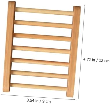 LIFKOME Wooden Soap Dish for Shower Bathroom